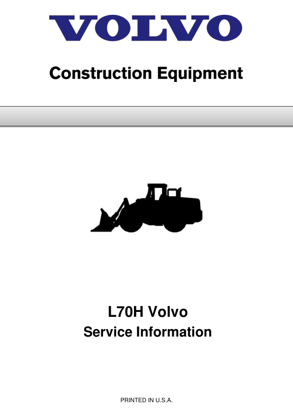 Volvo L70h Wheel Loaders workshop Service Manual