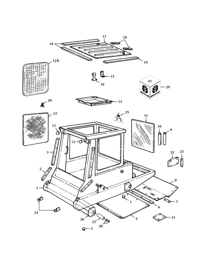 New Holland L781 Skid Steer Loader Illustrated Parts List Manual