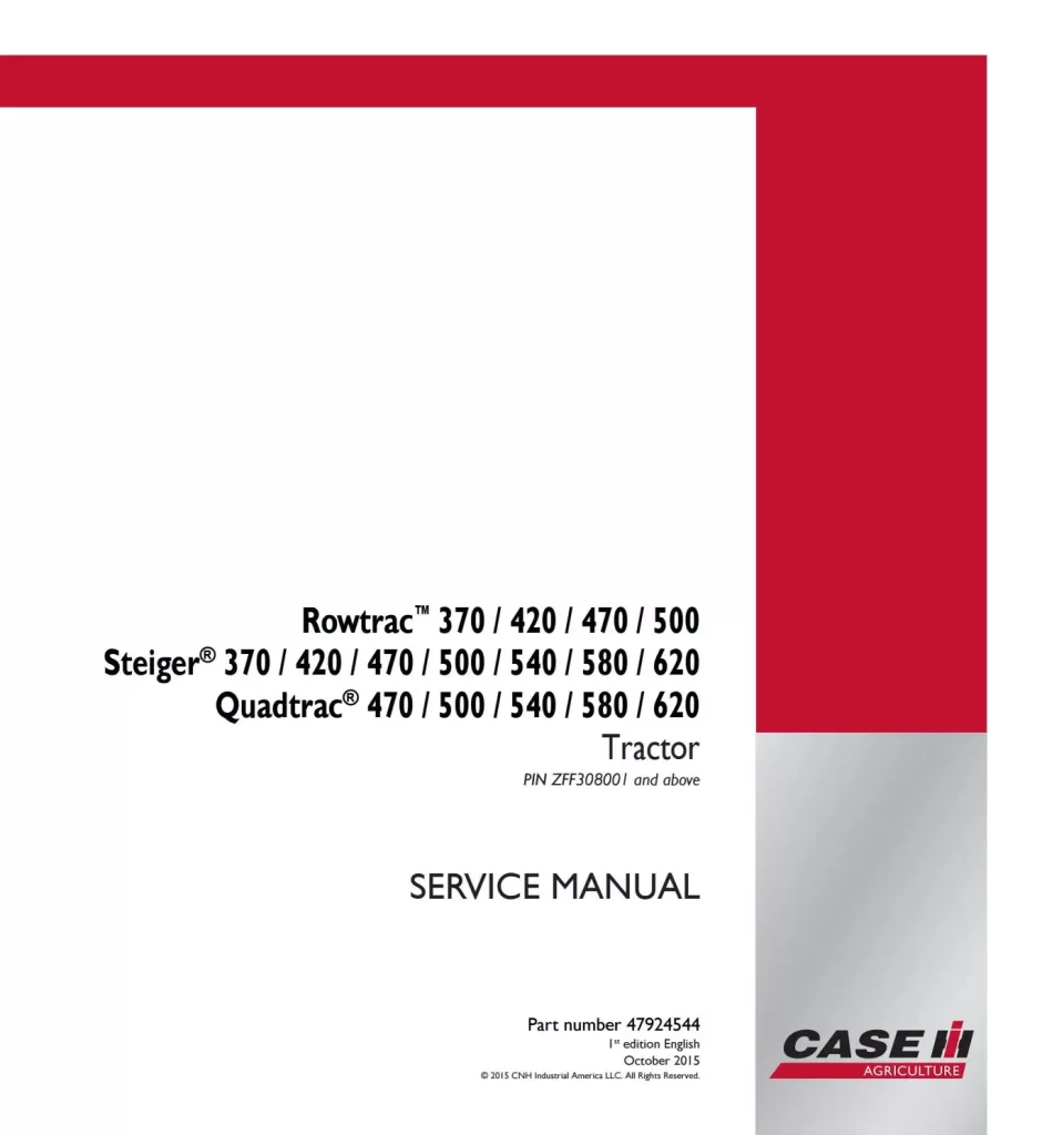 Case Ih Rowtrac Case Ih Rowtrac 370 420 470 500 Steiger Operators Manual