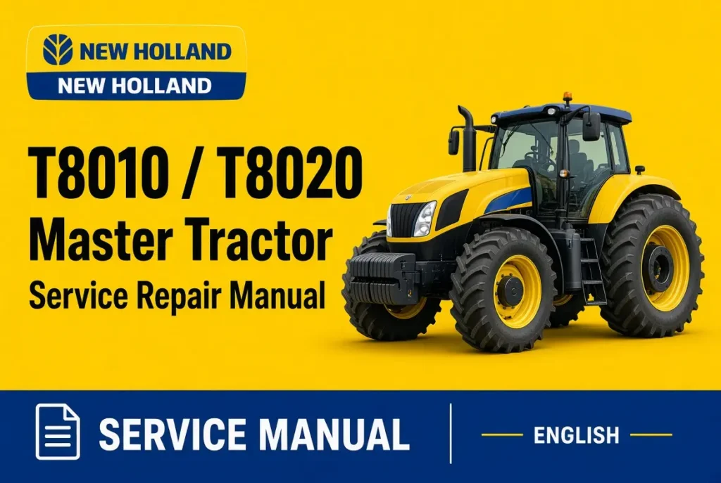 New Holland T8010 T8020 Master Tractor Service Repair Manual