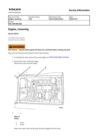 Volvo EW140B Wheeled Excavator Service Manual