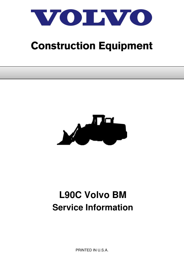 Volvo Bm L90c Wheel Loader Service Repair Manual