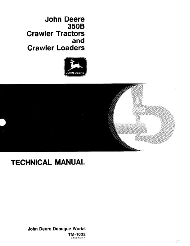 John Deere 350B Crawler Tractors Loaders Service Manual