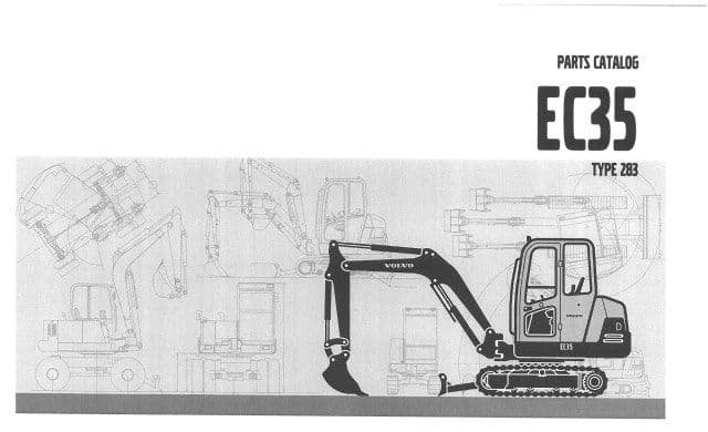 Volvo EC35 Compact Excavator Service Parts Manual Volvo EC35 Compact Excavator Service Parts Manual