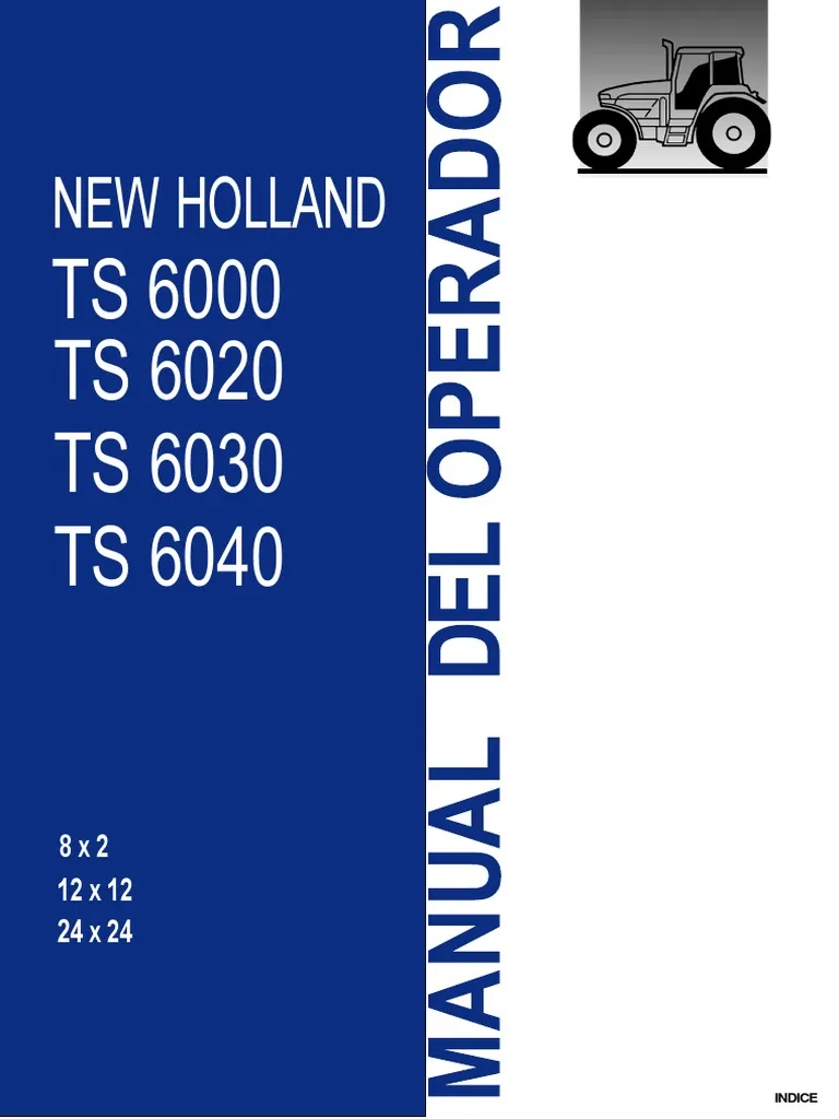 New Holland Ts6030 Ts6040 Tractor Operator Manual
