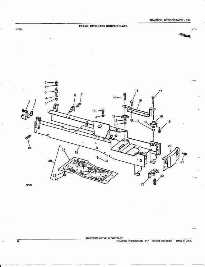John Deere 317 Hydrostatic Tractor Parts Manual John Deere 317 Hydrostatic Tractor Parts Manual