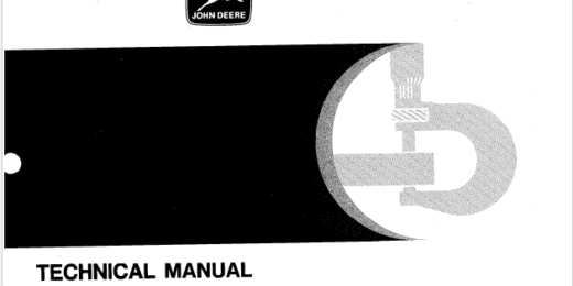 John Deere 32 36 48 52-Inch Walk-Behind Mowers Technical Manual