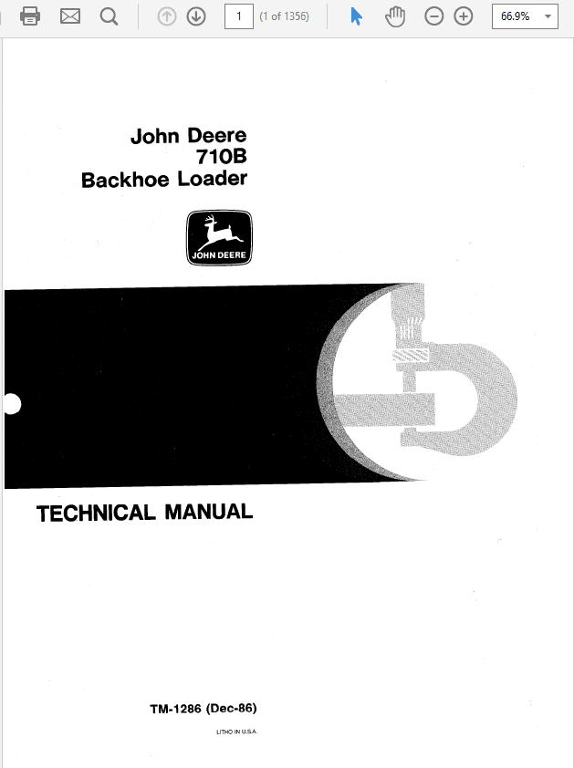 JOHN DEERE 710B BACKHOE LOADER Service Repair Manual JOHN DEERE 710B BACKHOE LOADER Service Repair Manual