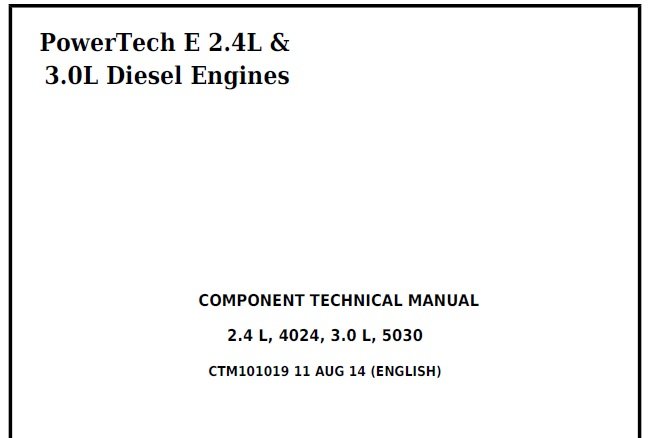 John Deere 400 425 John Deere 400 425 Hay Cubers Service Repair Manual