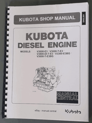 Kubota V3600-E3 V3600-T-E3 V3800-DI-T-E3 Diesel Engine Operator Manual