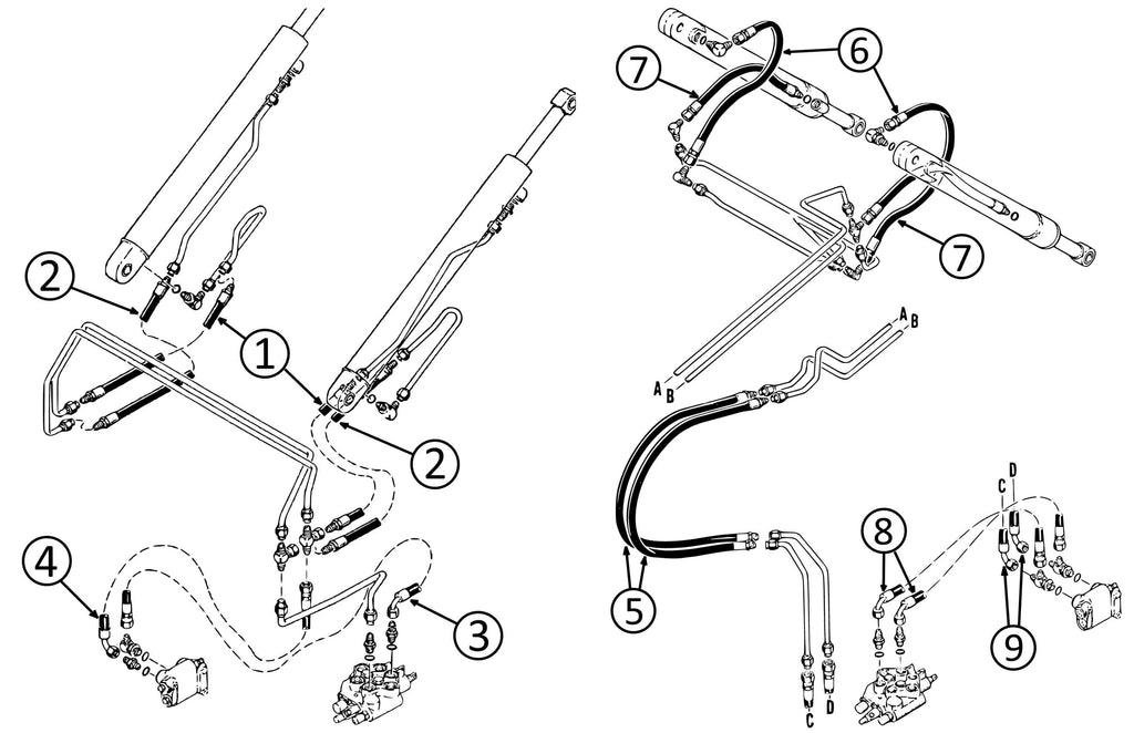 Case 1840 Schematic Set Skid Steer Manual