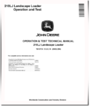 John Deere 210LJ Landscape Loader Repair Technical Manual 210LJ John Deere Operation and Test Manual TM10730