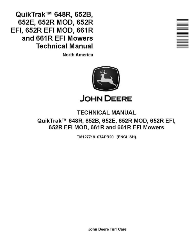 John Deere QuikTrak 648R-661R Technical Manual TM127719