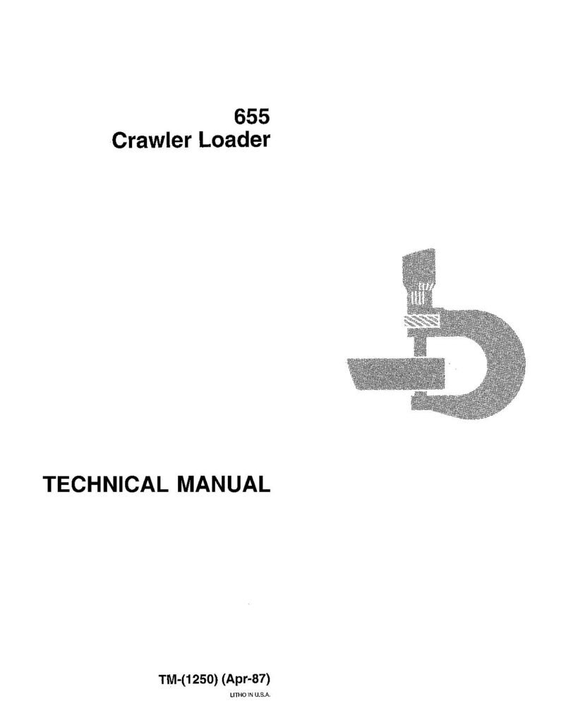 John Deere 655 Loader Crawler Technical Manual