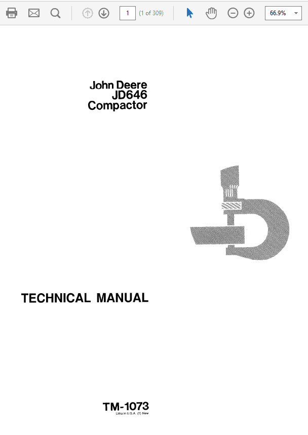 John Deere 646 Compactor Repair Technical Manual John Deere 646 Compactor Repair Technical Manual (TM1073)