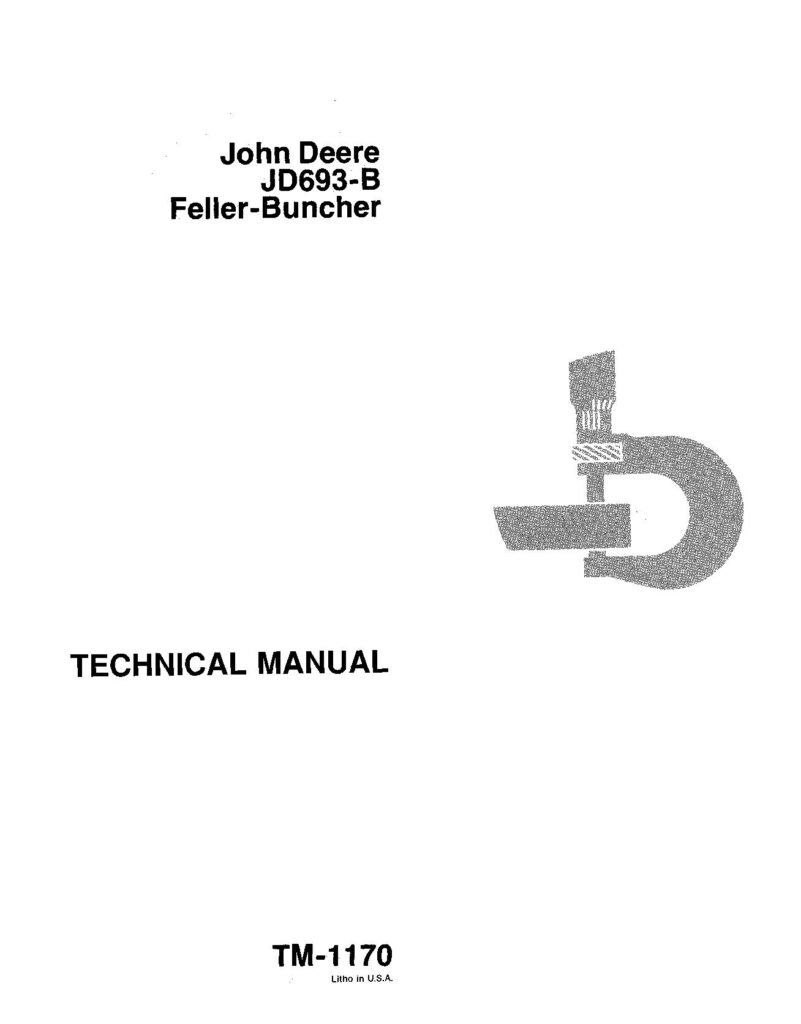 John Deere JD693-B Feller Bunchers Technical Manual