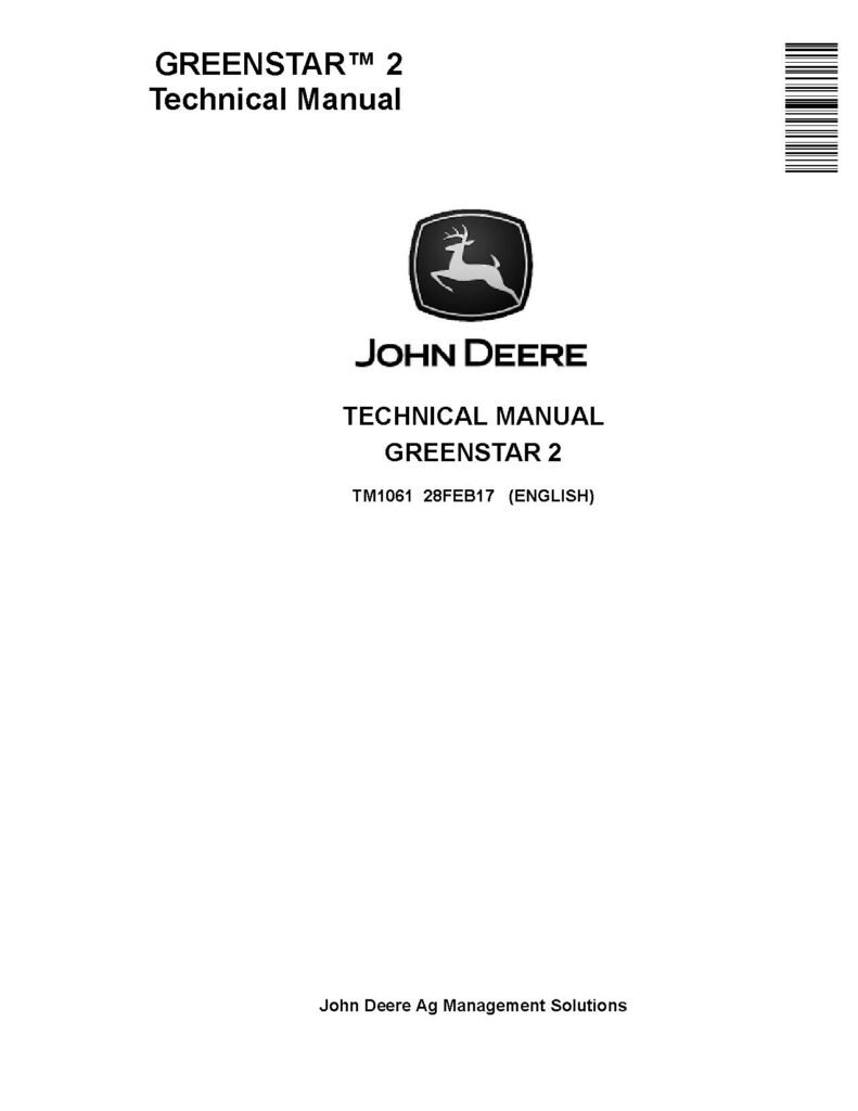 John Deere Greenstar 2 Systems Technical Manual John Deere Greenstar 2 Systems Technical Manual