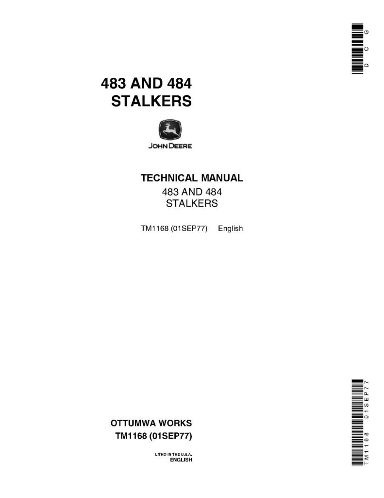 John Deere 483 484 Stalkers Technical Manual john-deere-483-484-stalkers-technical-manual