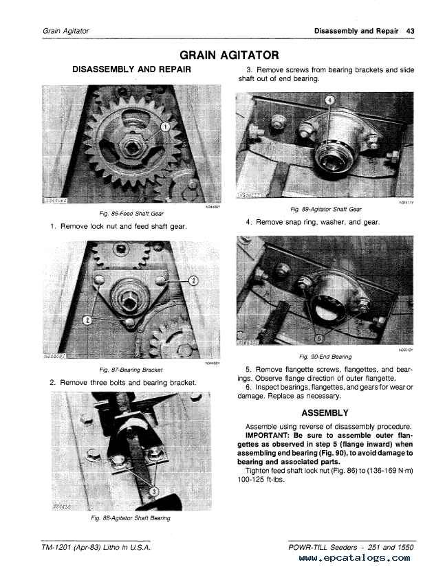 John Deere 1550 and 251 Powr-Till Seeders Technical Manual TM1201