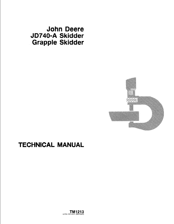 John Deere 740A Skidder & Grapple Technical Manual 