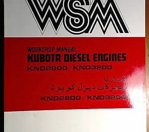 Kubota KND2800 3200 Diesel Engine Workshop Manual