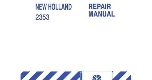 New Holland 2353 Discbine Disc Header Service Manual