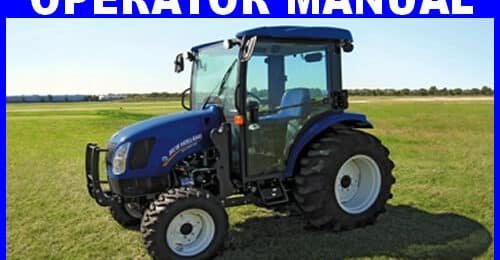 New Holland 46d 54d Cvt Boomer Tractor Tier 4b Operator Maintenance Manual