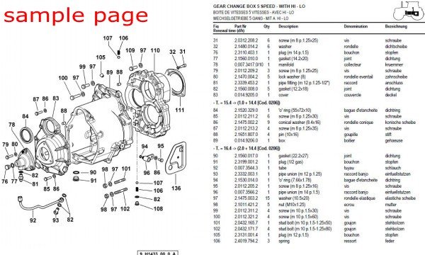 JCB TM320 Telescopic Wheeled Loader Parts Catalogue Manual