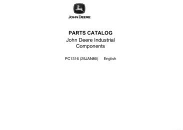John Deere Industrial Components Parts Catalog