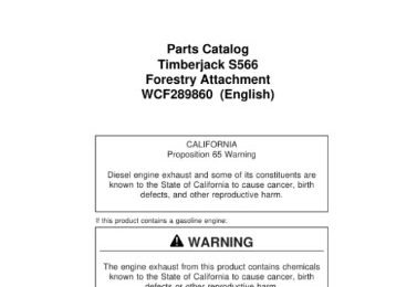 Timberjack S566 Felling Heads Parts Manual