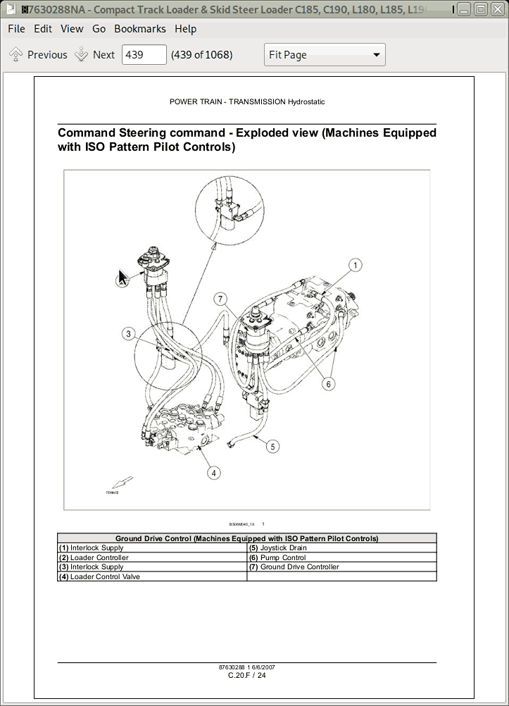 New Holland L180, L185, L190, C185, C190 Skid Steer Loader Service Repair Manual
