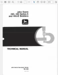 John Deere 540G-III John Deere 440, 440A, 440B Skidder Technical Manual TM1009