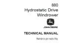 John Deere 880 Hydrostatic Drive Windrower Service Repair Manual