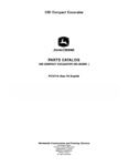 John Deere 35D COMPACT Excavator Parts Catalog (PC10116)