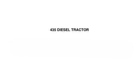 John Deere 435 DIESEL Tractor Parts Catalog (PC642)