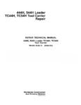 John Deere 444H Troubleshooting and Repair Manual John Deere 444H TC54H Tool Carrier Repair Technical Manual