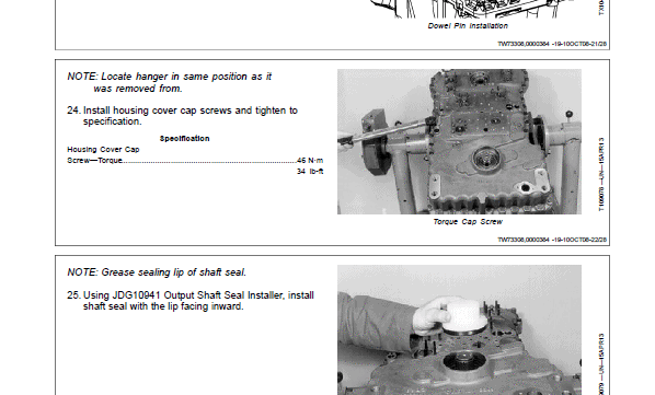John Deere 644K 4WD Engine S2 & T3 Loader Technical Manual 