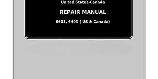 John Deere 6603, 6403 Tractors Repair Manual TM6024