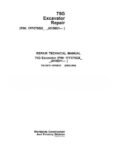 John Deere 75G John Deere 75G Excavator Repair Technical Manual TM12876