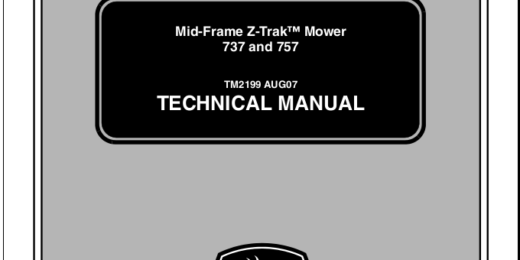 John Deere 737 757 Mid-Frame Z-Trak Mower Technical ManualJohn Deere 737 757 Mid-Frame Z-Trak Mower Technical Manual