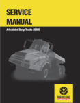 New Holland Ad250 Articulated Dump Trucks Service Repair Manual