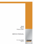 Case 521F Wheel Loader Technical Manual