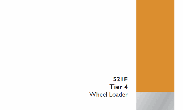 Case 521F Wheel Loader Technical Manual