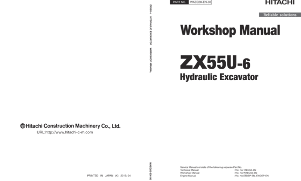 Hitachi ZX55U-6 Mini Excavator Service Repair Manual Hitachi-ZX55U-6-Hydraulic-Excavator-Service-Repair-Manual