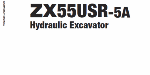 hitachi-ZX55USR-5A-Hydraulic-excavator-workshop-manual