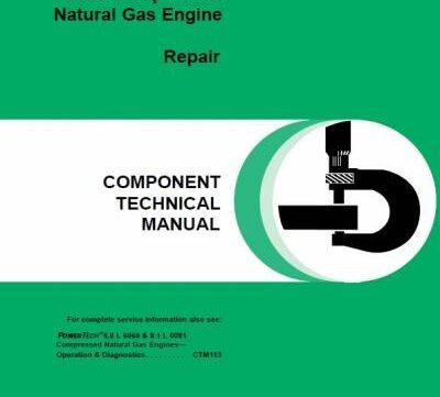 John Deere PowerTech 6.8L 6068 Natural Gas Engines Technical Manual CTM146