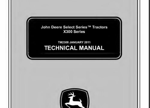 John Deere X324 X340 X360 Service Repair Manual