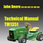 John Deere 130 160 165 175 180 185 Lawn Tractors TM1351 Manual