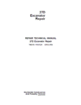 John Deere 27D Excavator Repair Technical Manual TM2356