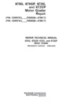 John Deere 670G, 670GP, 672G, 672GP Grader Technical Manual